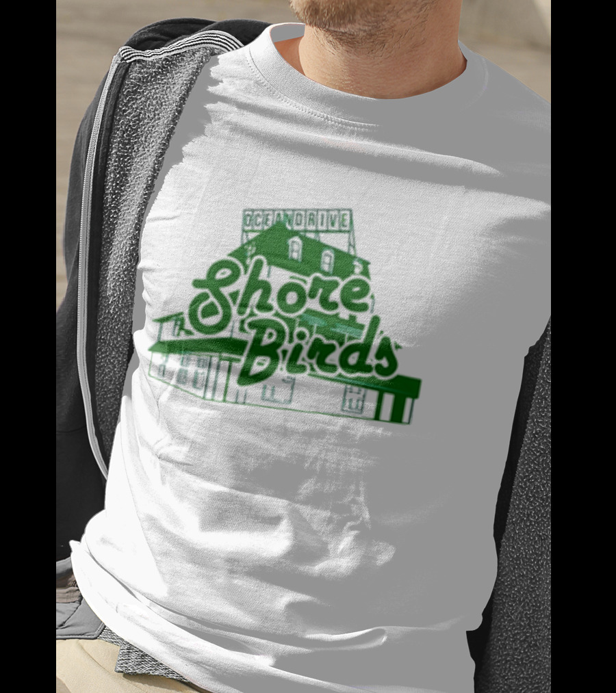 Jason Kelce Oceandrive Shore Birds Building T-Shirt