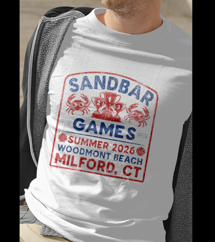 Sandbar Games Summer 2026 Woodmont Beach Milford CT Event T-Shirt