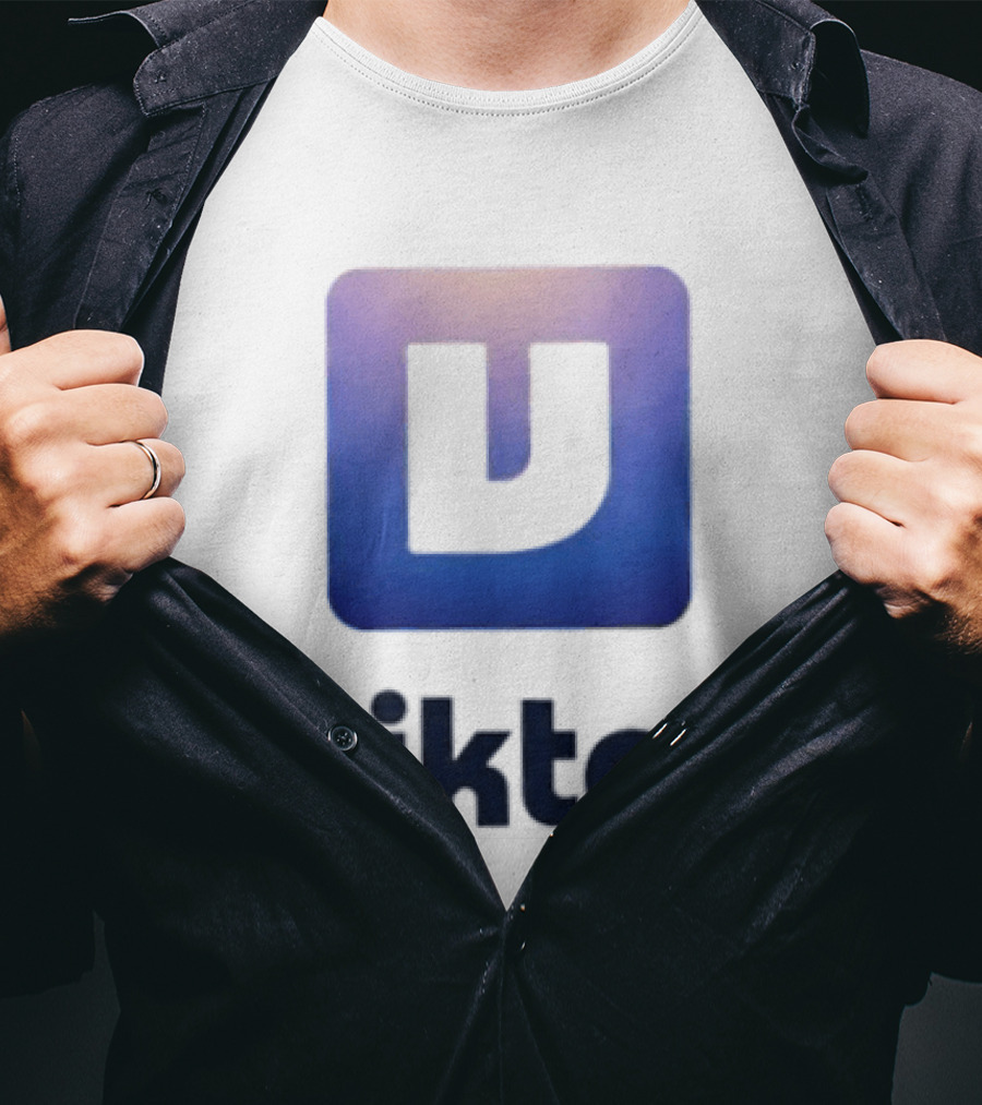 Viktor Square Icon Blue Gradient T-Shirt