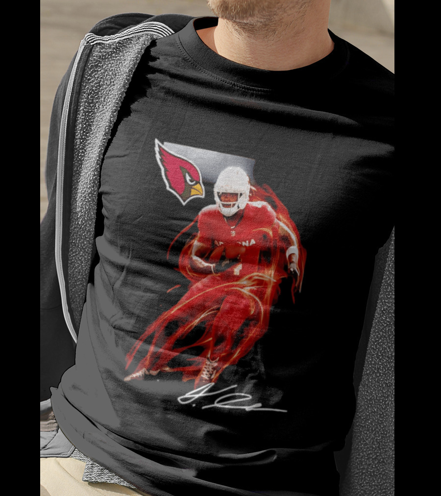 Arizona Cardinals Jeremiyah Love Legacy Rookie Football Player Signature Flame T-Shirt