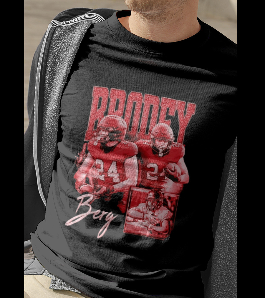 Brodey Berg Football 24 Player Athlete Sports T-Shirt