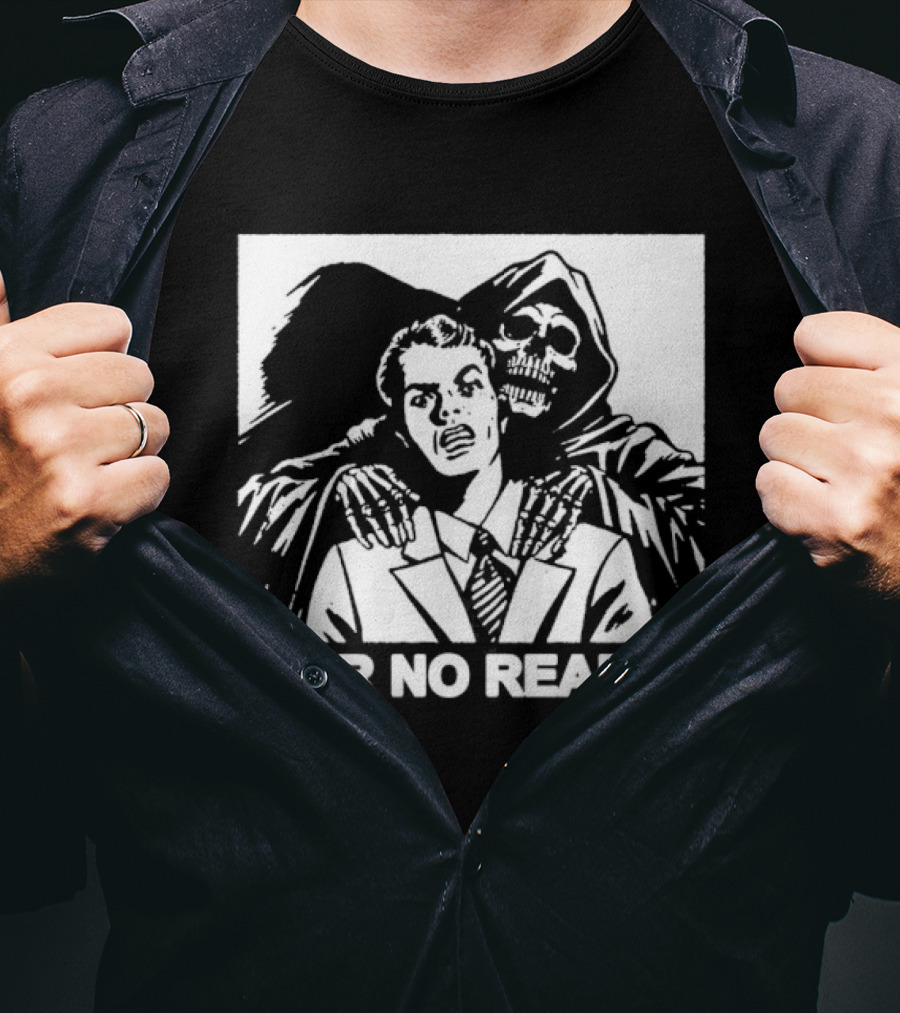 Fear No Reaper Grim Death Skull Horror T-Shirt