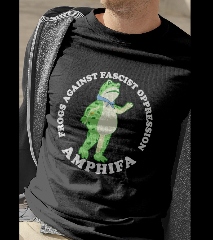 Frogs Against Fascist Oppression Amphifa Protest Movement Awareness T-Shirt