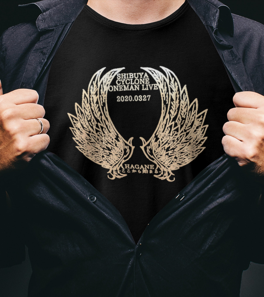 Shibuya Cyclone Oneman Live 20200327 Hagane Wings T-Shirt