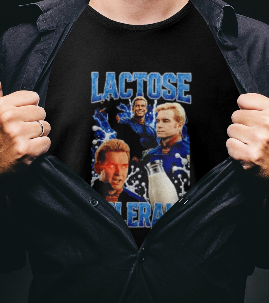 Lactose Tolerant Homelander Milk Meme T-Shirt