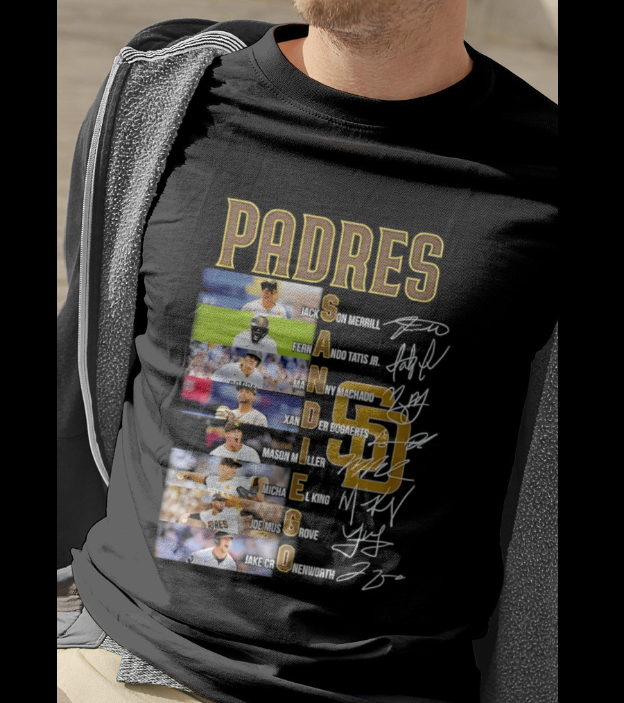 San Diego Padres Fernando Tatis Jr Manny Machado Xander Bogaerts Joe Musgrove Baseball T-Shirt