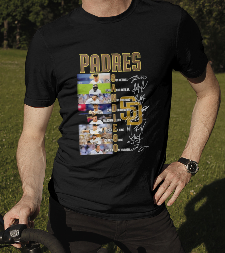 San Diego Padres Fernando Tatis Jr Manny Machado Xander Bogaerts Joe Musgrove Baseball T-Shirt