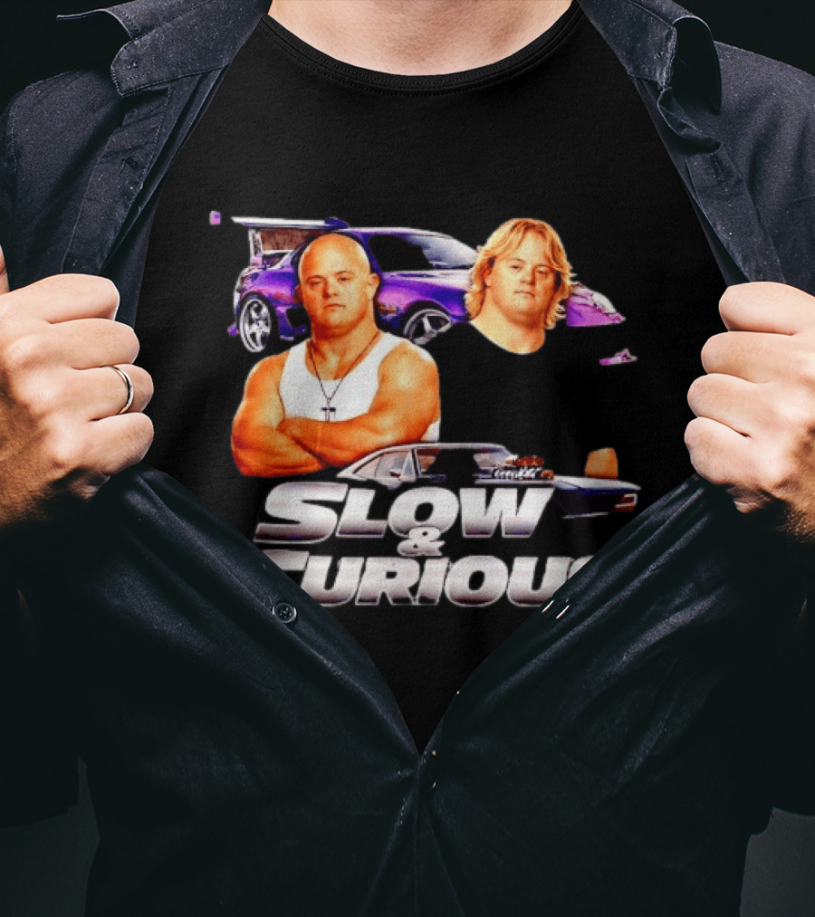 Slow And Curious Funny Car Movie Parody Racing T-Shirt