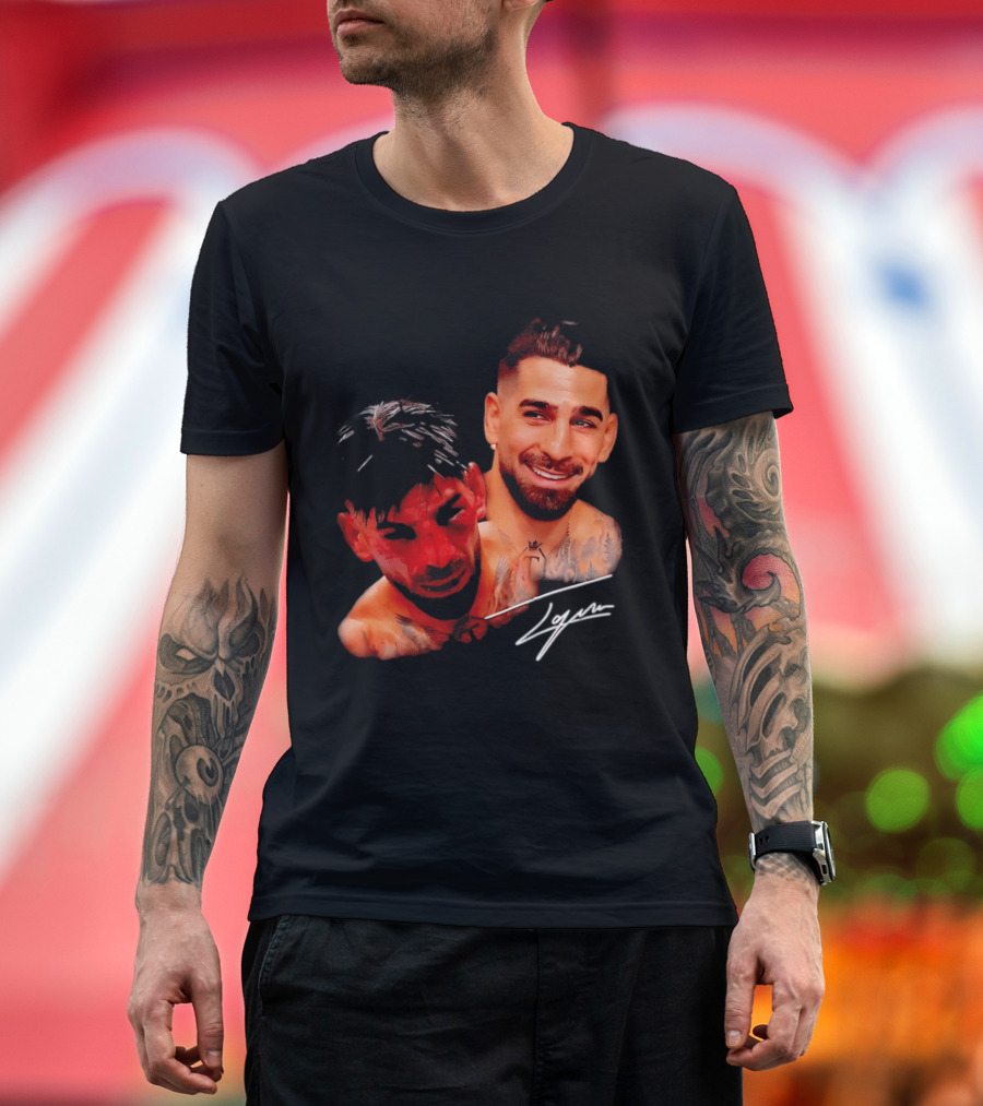 Ilia Topuria UFC Smiley Face And Bleeding Face Signature T-Shirt