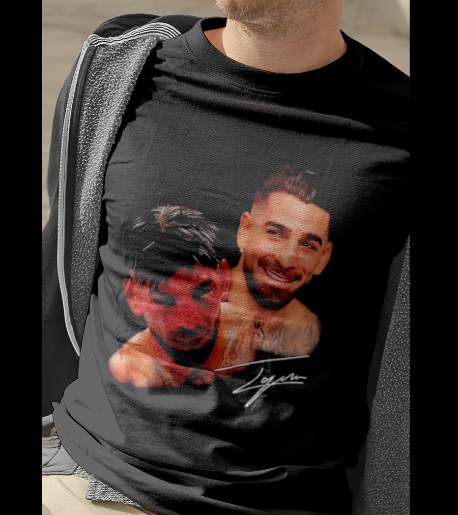 Ilia Topuria UFC Smiley Face And Bleeding Face Signature T-Shirt