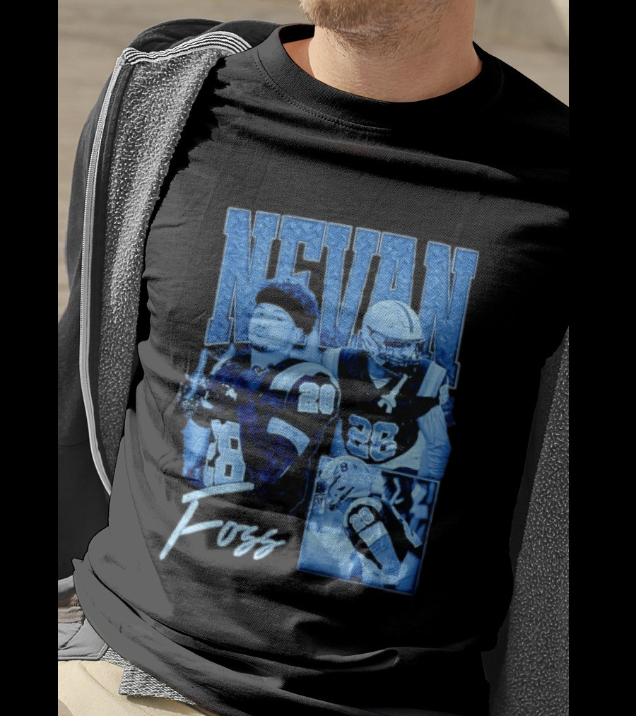 Nevan Foss Number 28 Football Athlete Sports Jersey T-Shirt