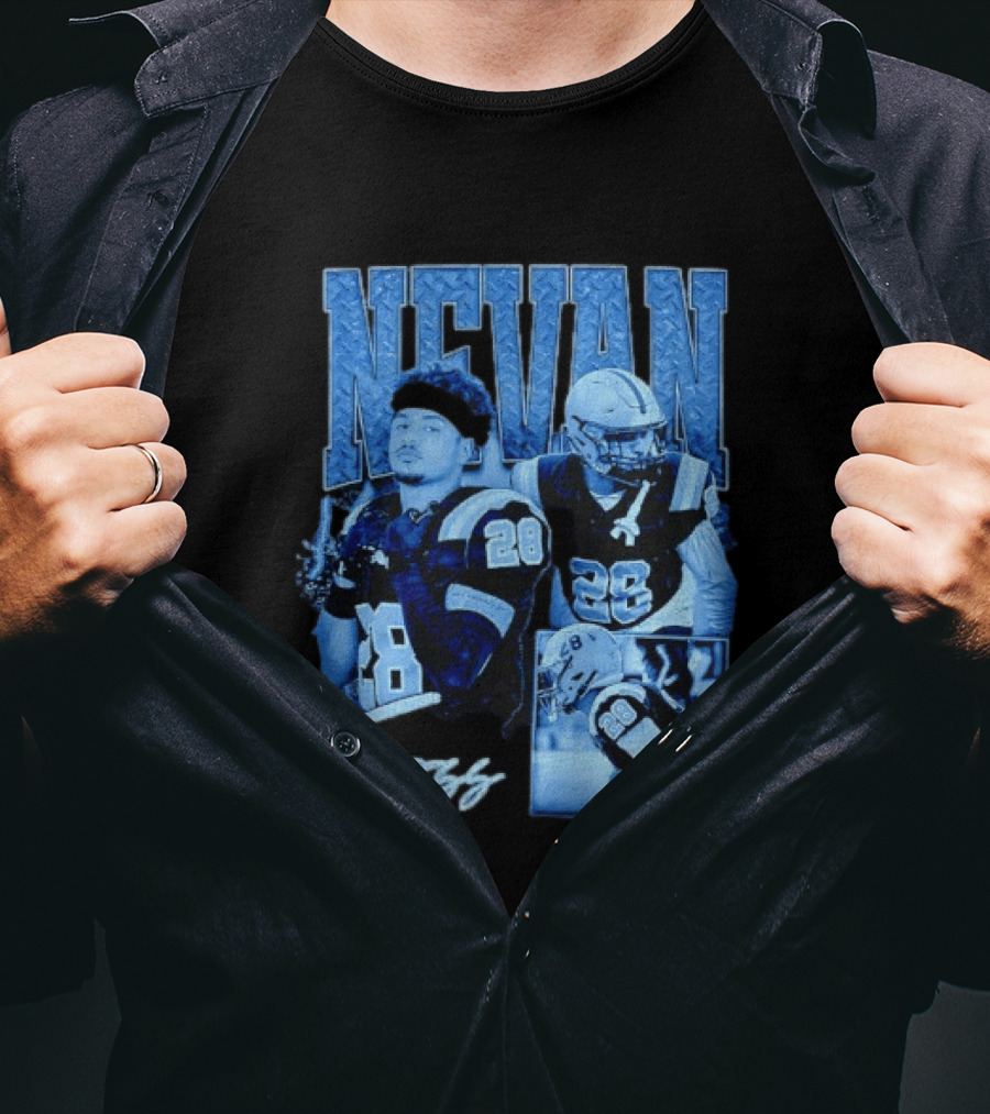 Nevan Foss Number 28 Football Athlete Sports Jersey T-Shirt