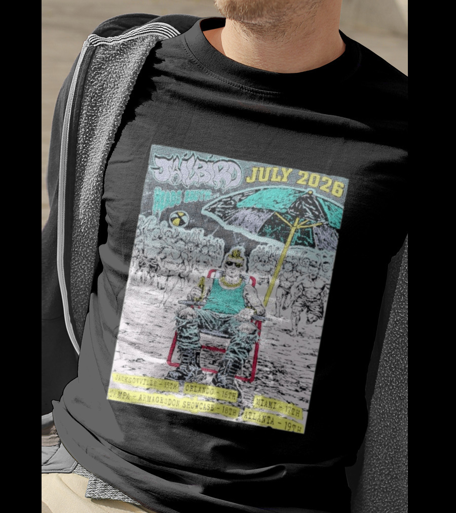 Jailbird Heads South July 2026 Tour Jacksonville Orlando Miami Tampa Atlanta T-Shirt