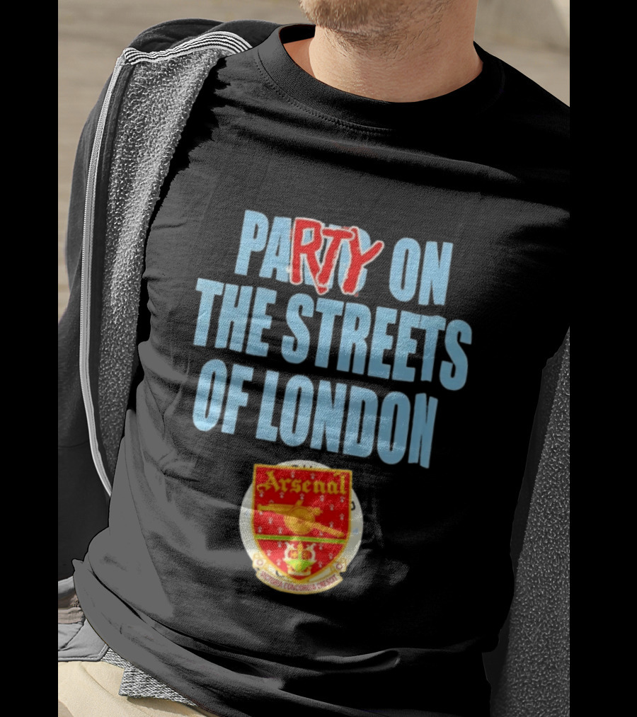 Arsenal Football Club Party On The Streets Of London T-Shirt