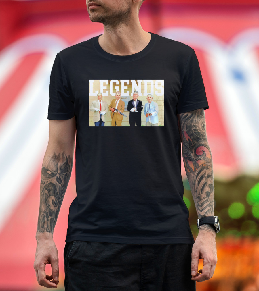 LEGENDS Ex Presidents Point Break Presidential Masks T-Shirt