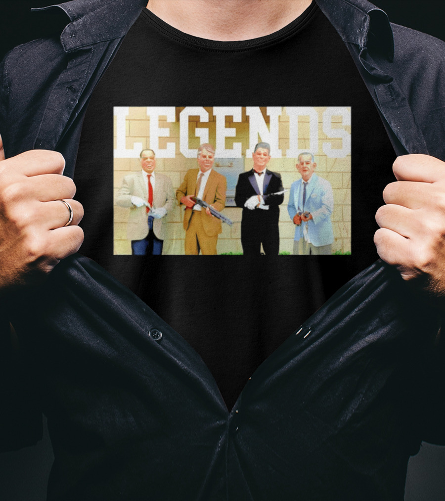 LEGENDS Ex Presidents Point Break Presidential Masks T-Shirt