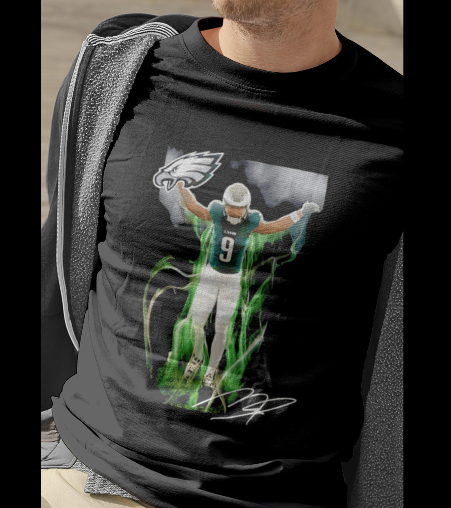 Philadelphia Eagles Makai Lemon Number 9 Rookie Legacy NFL Football Player Celebration T-Shirt