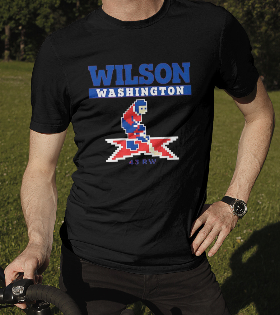 Tom Wilson Washington Capitals 43 RW NHL Pixel Art Hockey T-Shirt