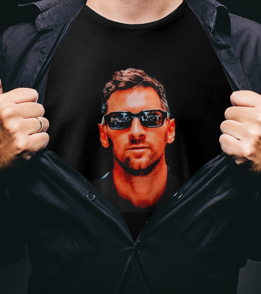 Lionel Messi Inter Miami Sunglasses Cool Soccer Star Look T-Shirt