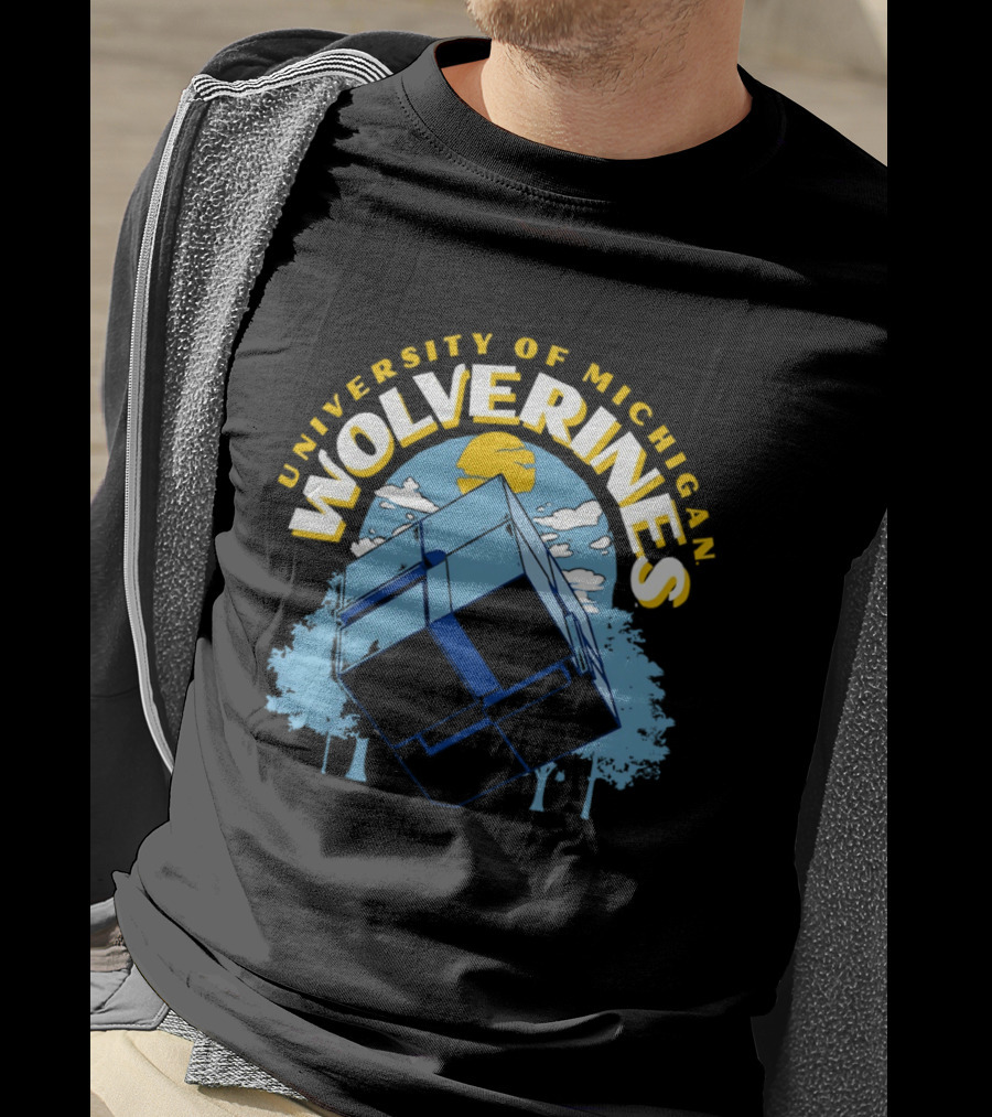 University Of Michigan Wolverines Rubik's Cube Puzzle Logic Theory T-Shirt