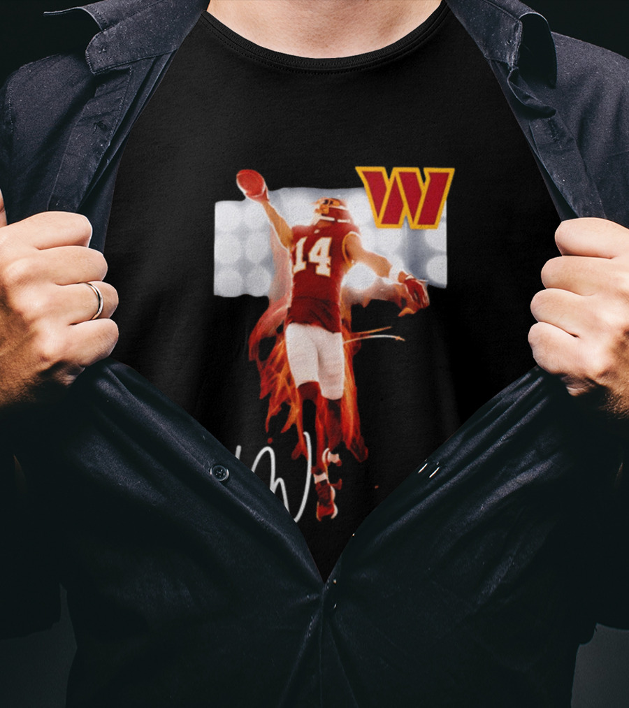 Washington Commanders Antonio Williams 14 AW Football Legacy Rookie T-Shirt