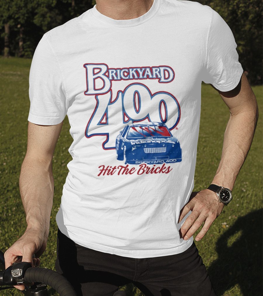 Brickyard 400 Hit The Bricks Indianapolis Motor Speedway Racing Car T-Shirt