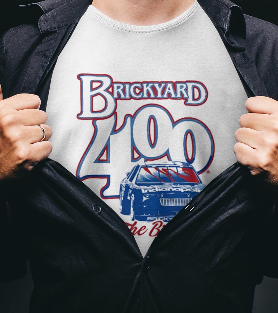 Brickyard 400 Hit The Bricks Indianapolis Motor Speedway Racing Car T-Shirt