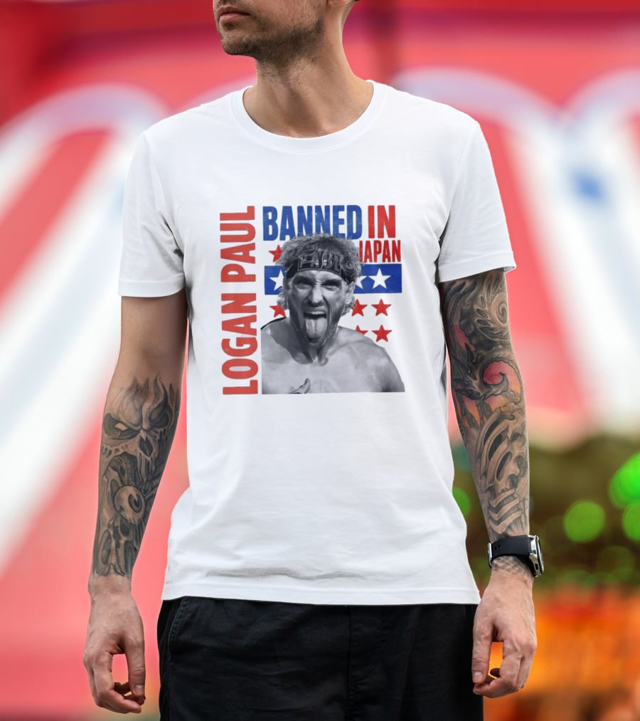 Logan Paul Banned In Japan Stars And Stripes T-Shirt