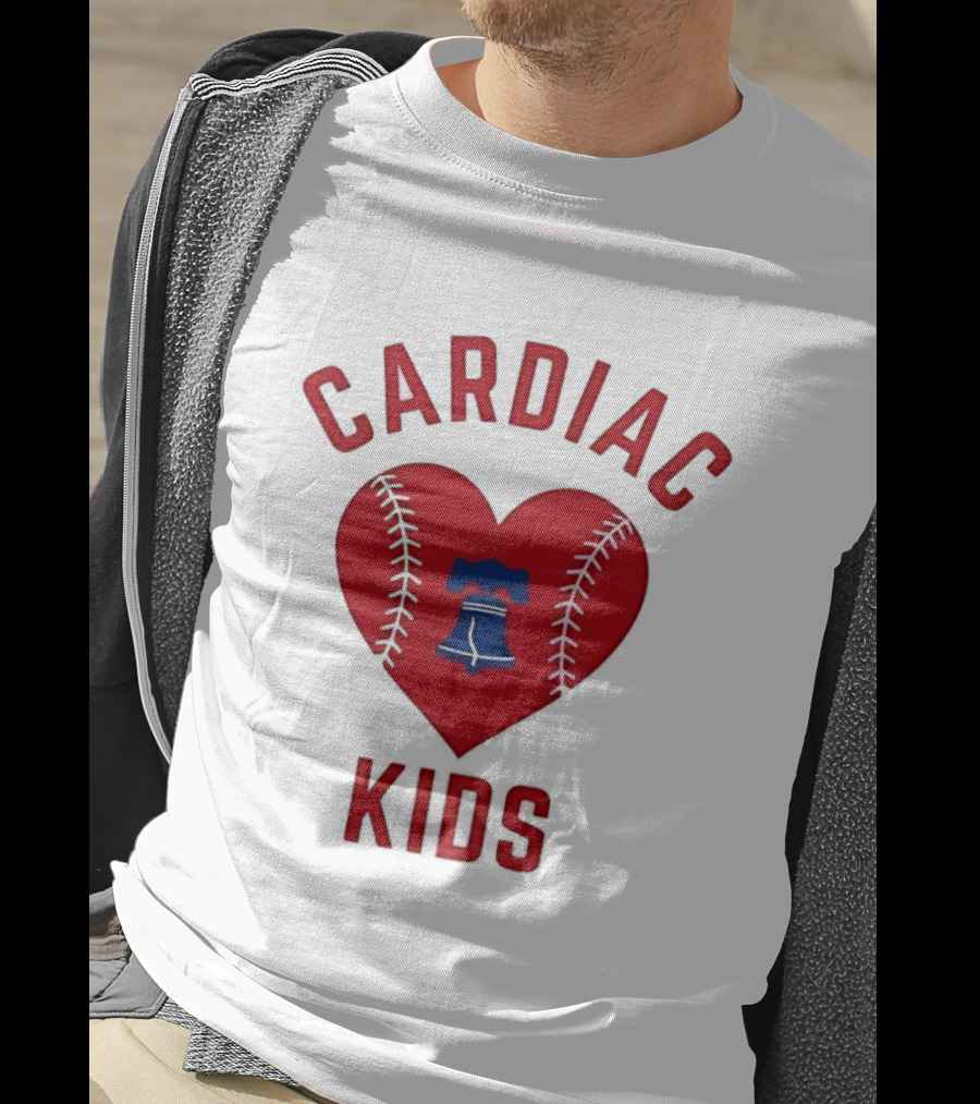 Cardiac Kids Philadelphia Phillies Heart Baseball T-Shirt