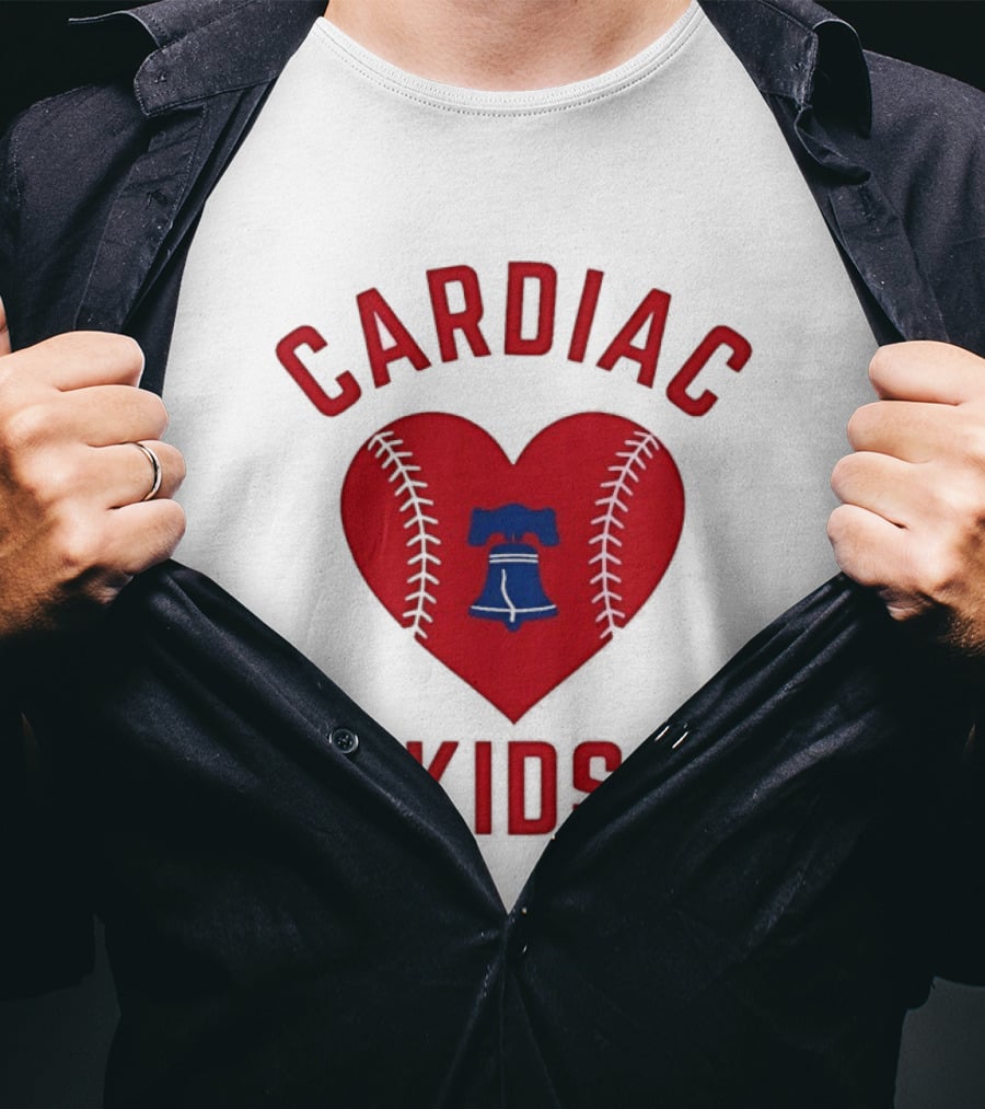 Cardiac Kids Philadelphia Phillies Heart Baseball T-Shirt