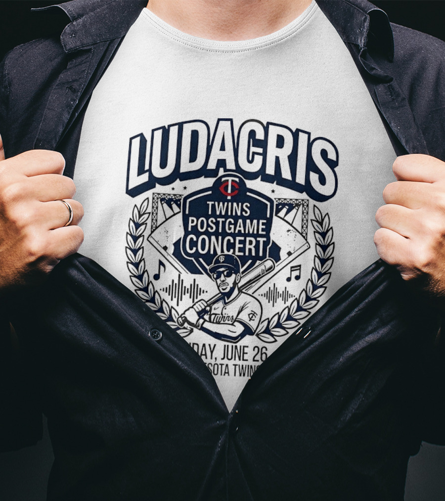 Ludacris Twins Postgame Concert Minnesota June 26 Baseball Event T-Shirt