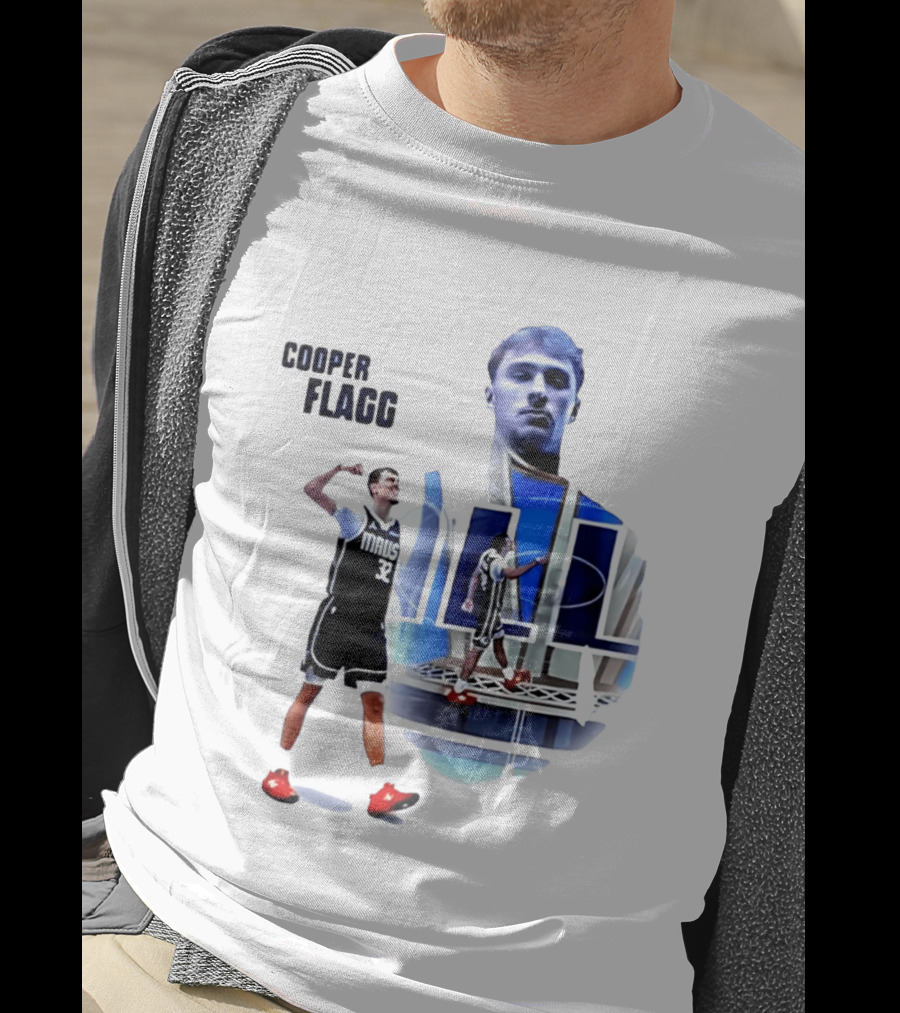 Cooper Flagg Dallas Mavericks MAUS 32 Basketball Player Art 2026 NBA Rookie Of The Year T-Shirt