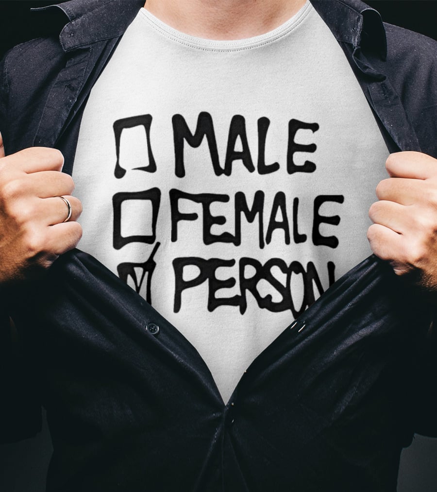 Male Female Person Checklist T-Shirt