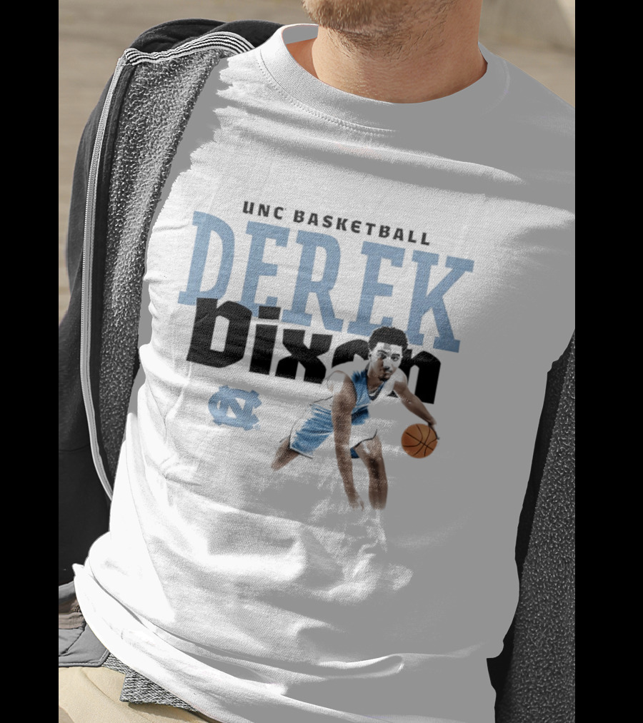 UNC Basketball Derek Dixon Player Pose Star T-Shirt