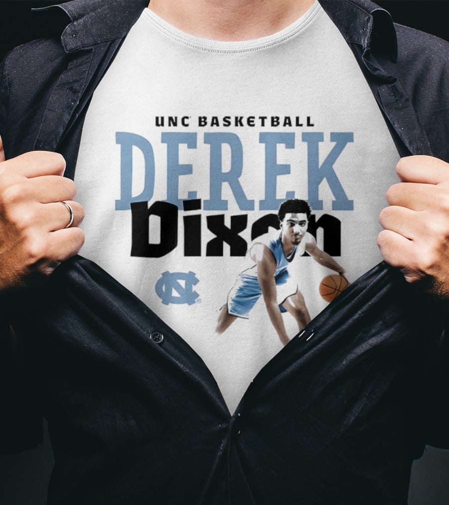UNC Basketball Derek Dixon Player Pose Star T-Shirt