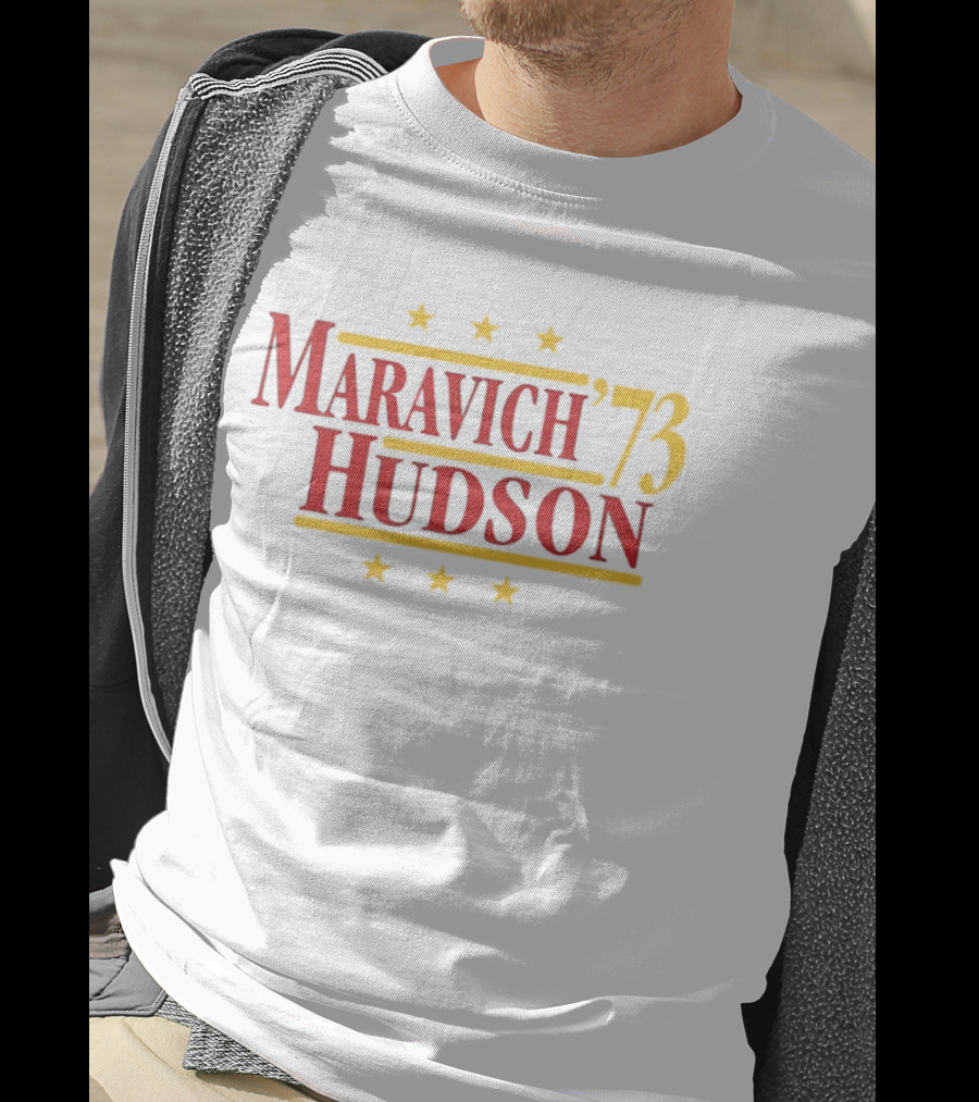 Atlanta Hawks Maravich Hudson 1973 NBA Stars T-Shirt