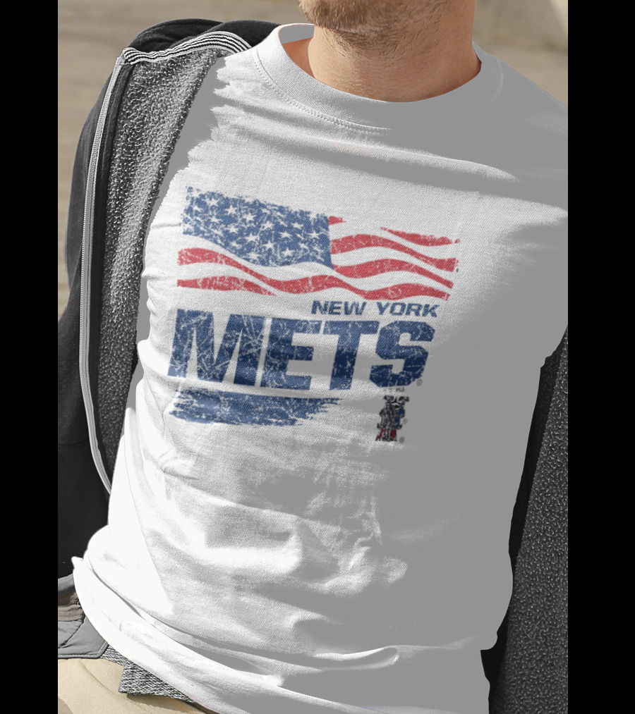 New York Mets 4th Of July American Flag Stars And Stripes 250th Anniversary T-Shirt
