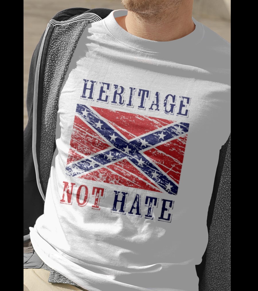Heritage Not Hate Confederate Flag Southern T-Shirt