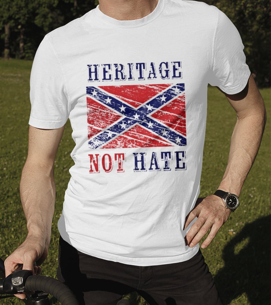 Heritage Not Hate Confederate Flag Southern T-Shirt