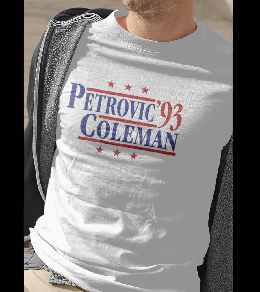 Petrović Coleman '93 Stars New Jersey Nets T-Shirt