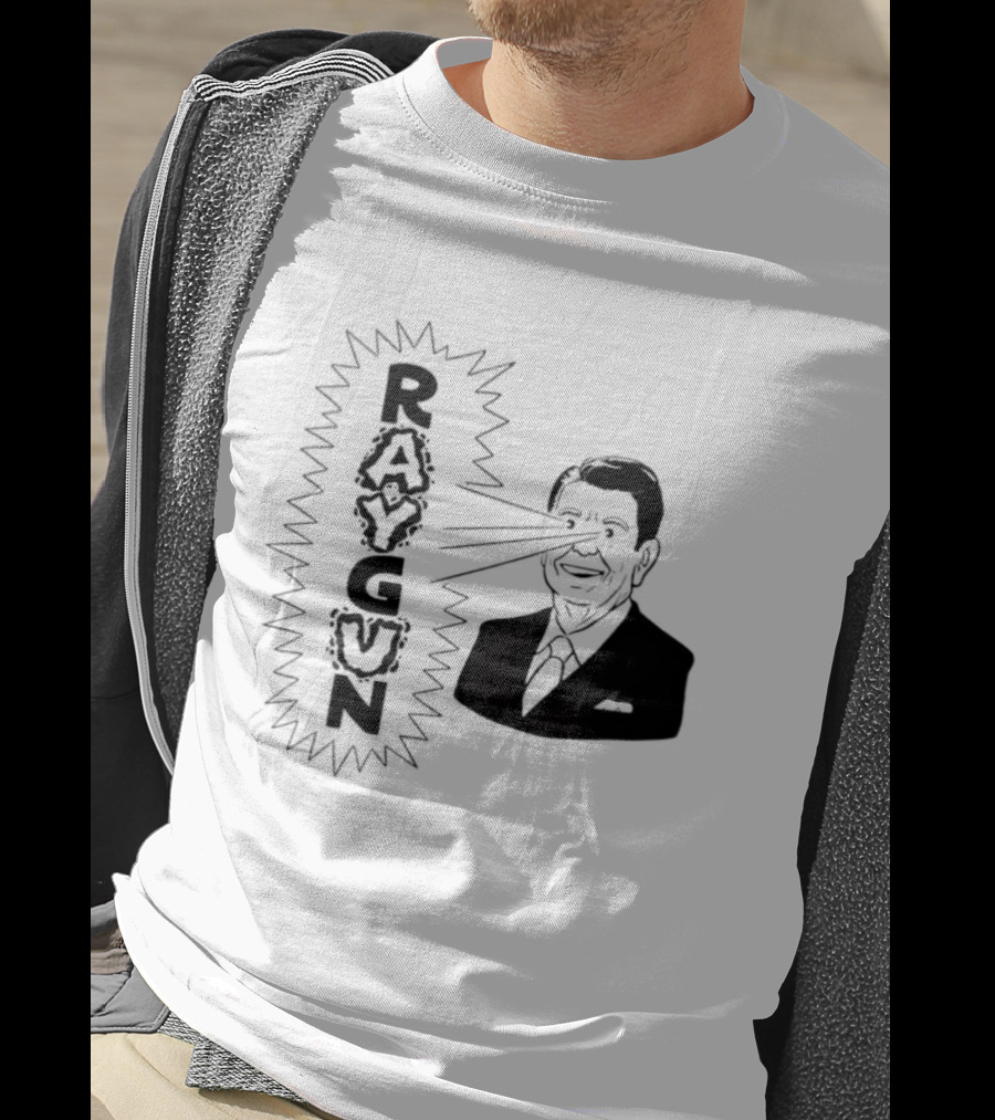 Raygun Ronald Reagan Laser Eyes T-Shirt