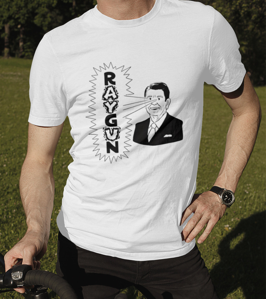 Raygun Ronald Reagan Laser Eyes T-Shirt