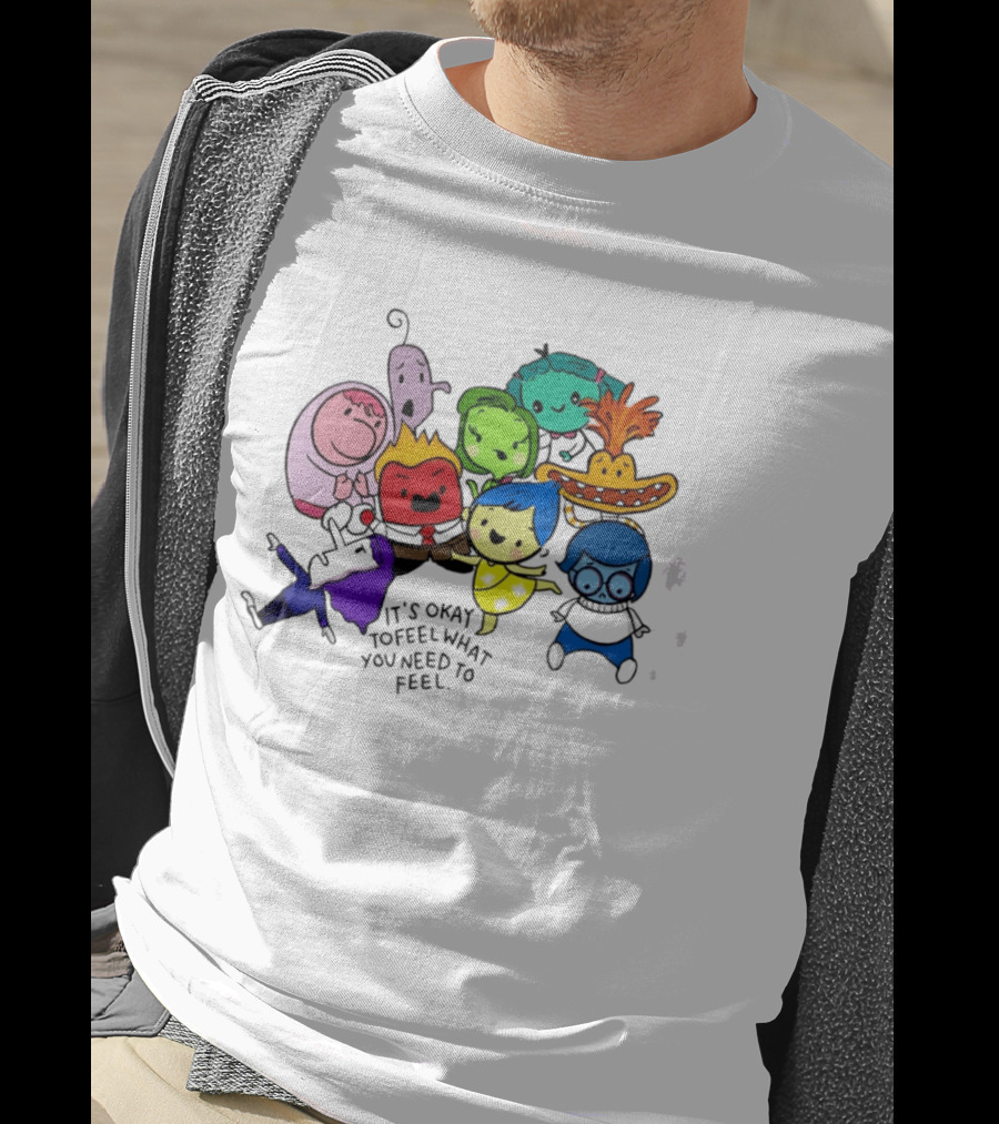 Inside Out Characters It's Okay To Feel What You Need To Feel Pixar T-Shirt