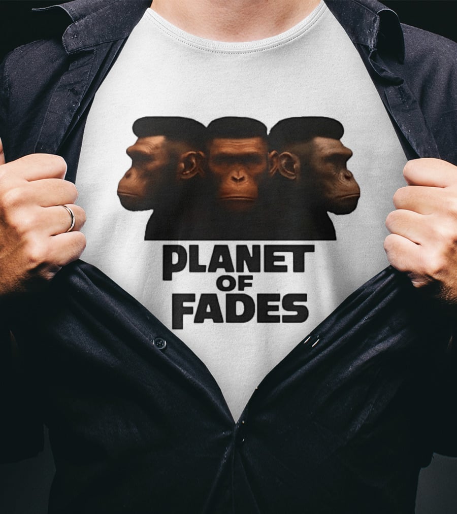 Three Chimpanzees Planet Of Fades T-Shirt