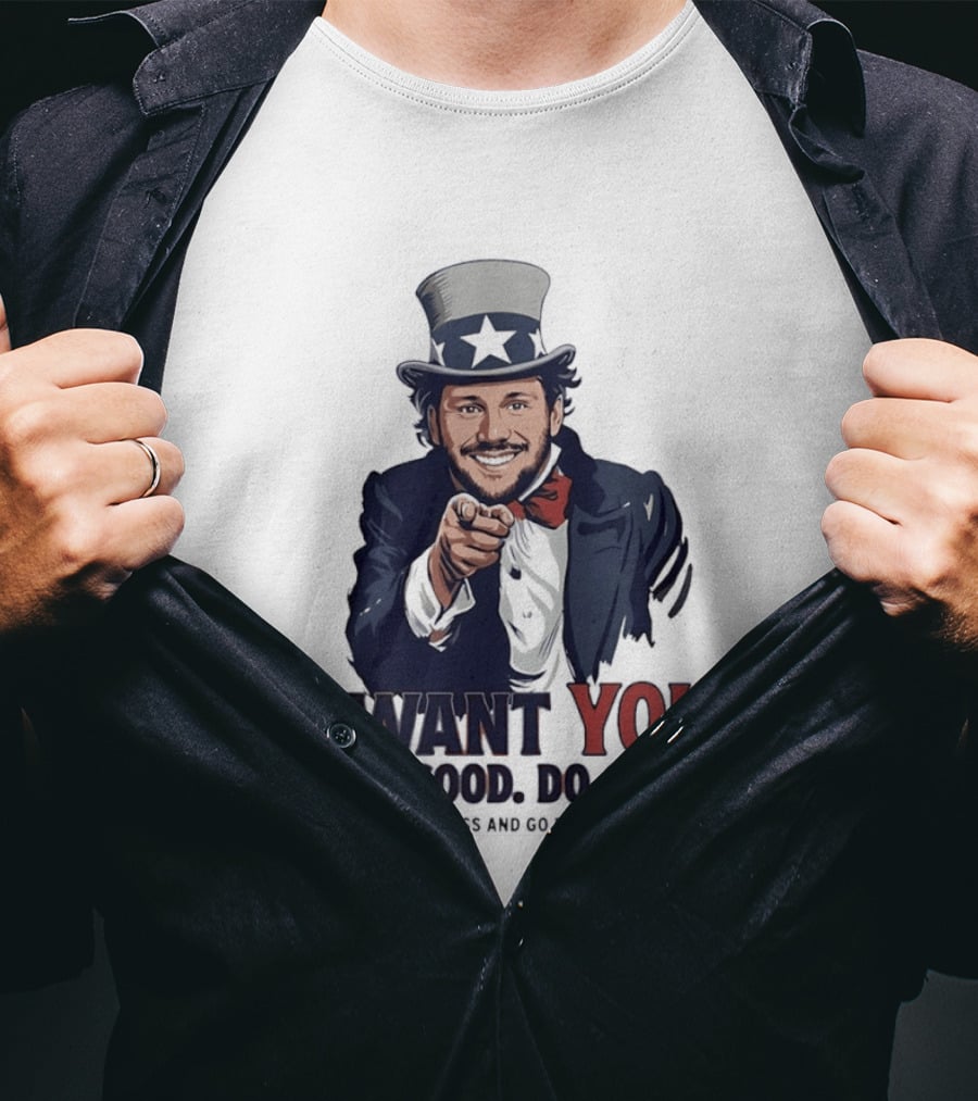 Uncle Sam Josh Allen I Want You To Be Good Do Good God Bless And Go Buffalo T-Shirt