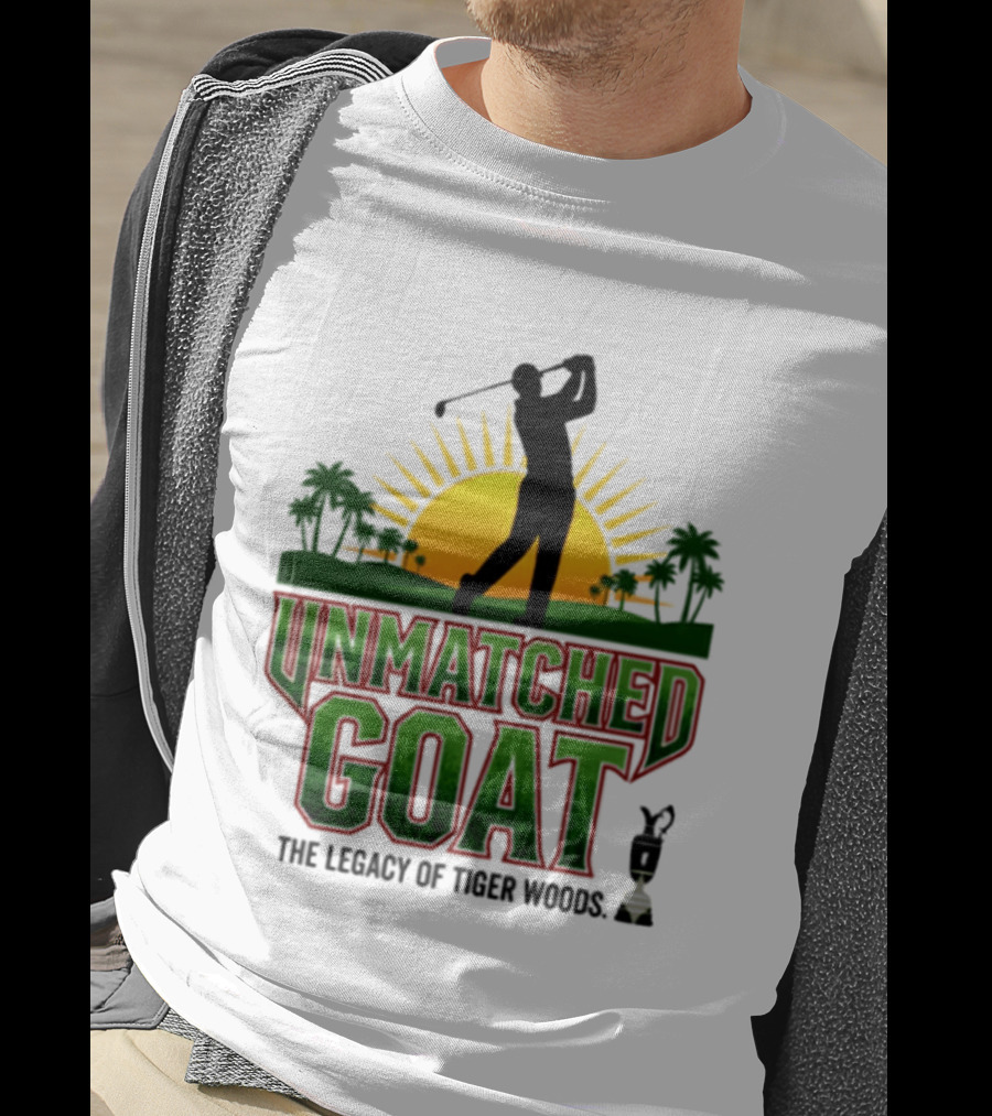 Unmatched Goat The Legacy Of Tiger Woods Golf Champion T-Shirt