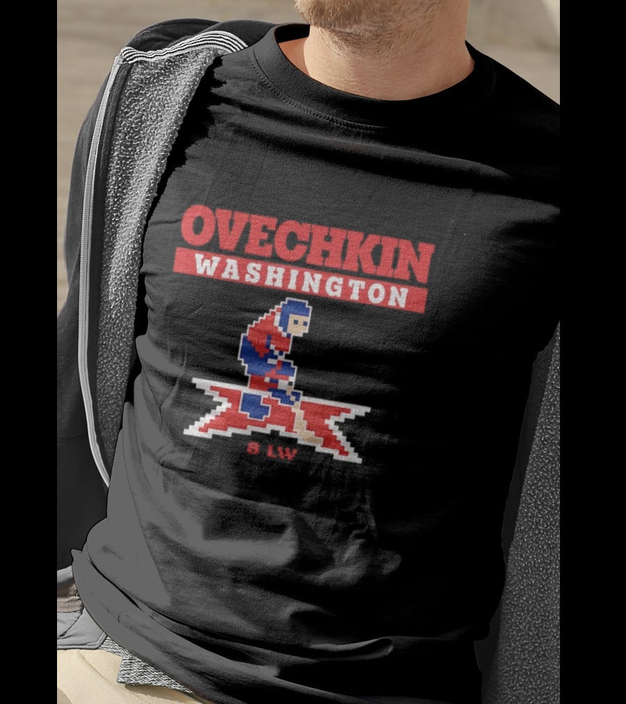 Ovechkin Washington Capitals 8 Bit Hockey LW T-Shirt