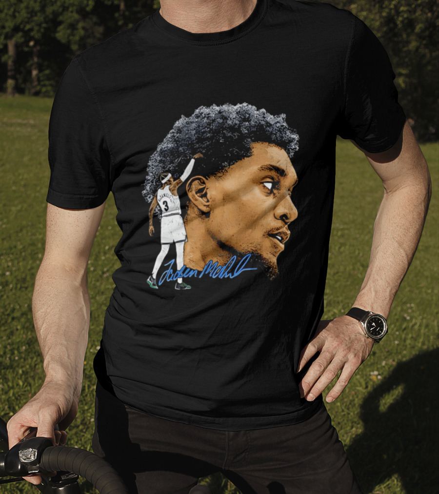 Anthony Edwards Minnesota Timberwolves Jordan McLaughlin Signature T-Shirt