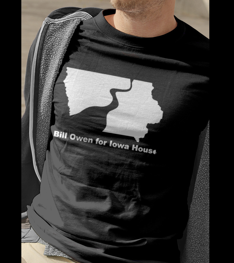 Bill Owen For Iowa House Campaign Map T-Shirt