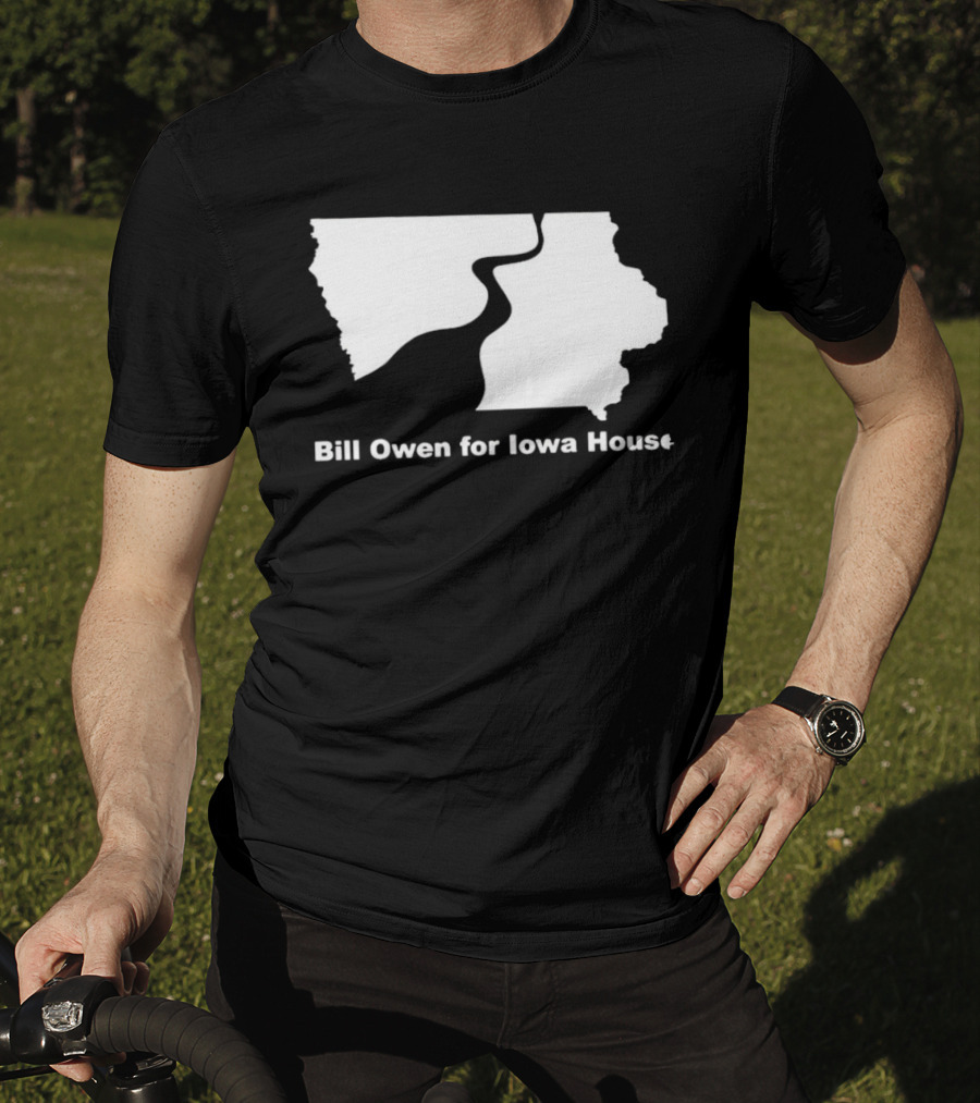 Bill Owen For Iowa House Campaign Map T-Shirt
